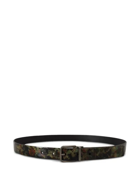 Dolce & Gabbana glitter-pattern leather belt