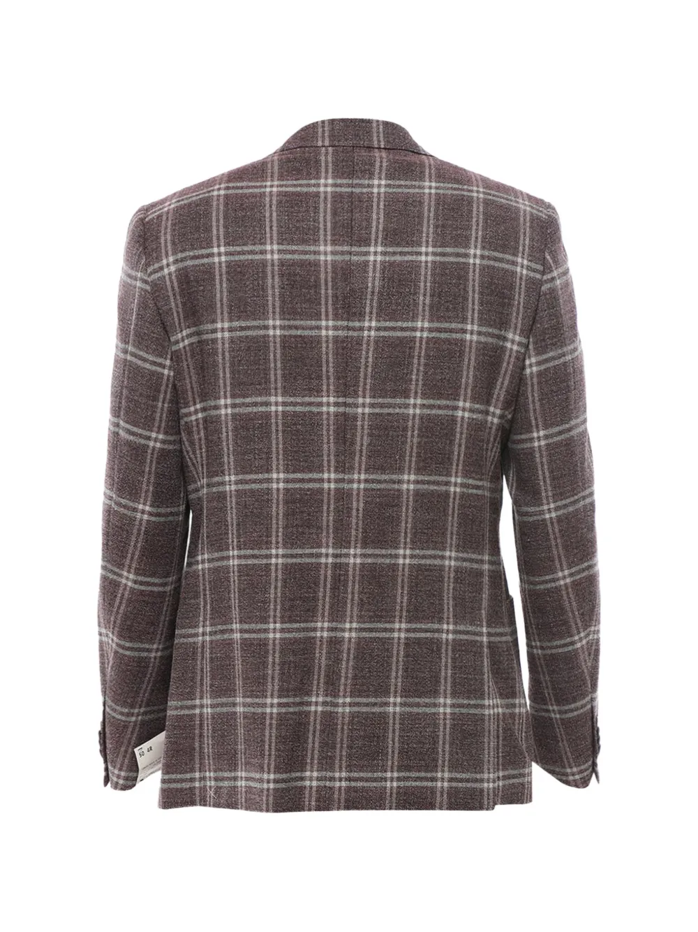 Corneliani Geruite blazer met enkele rij knopen Bruin