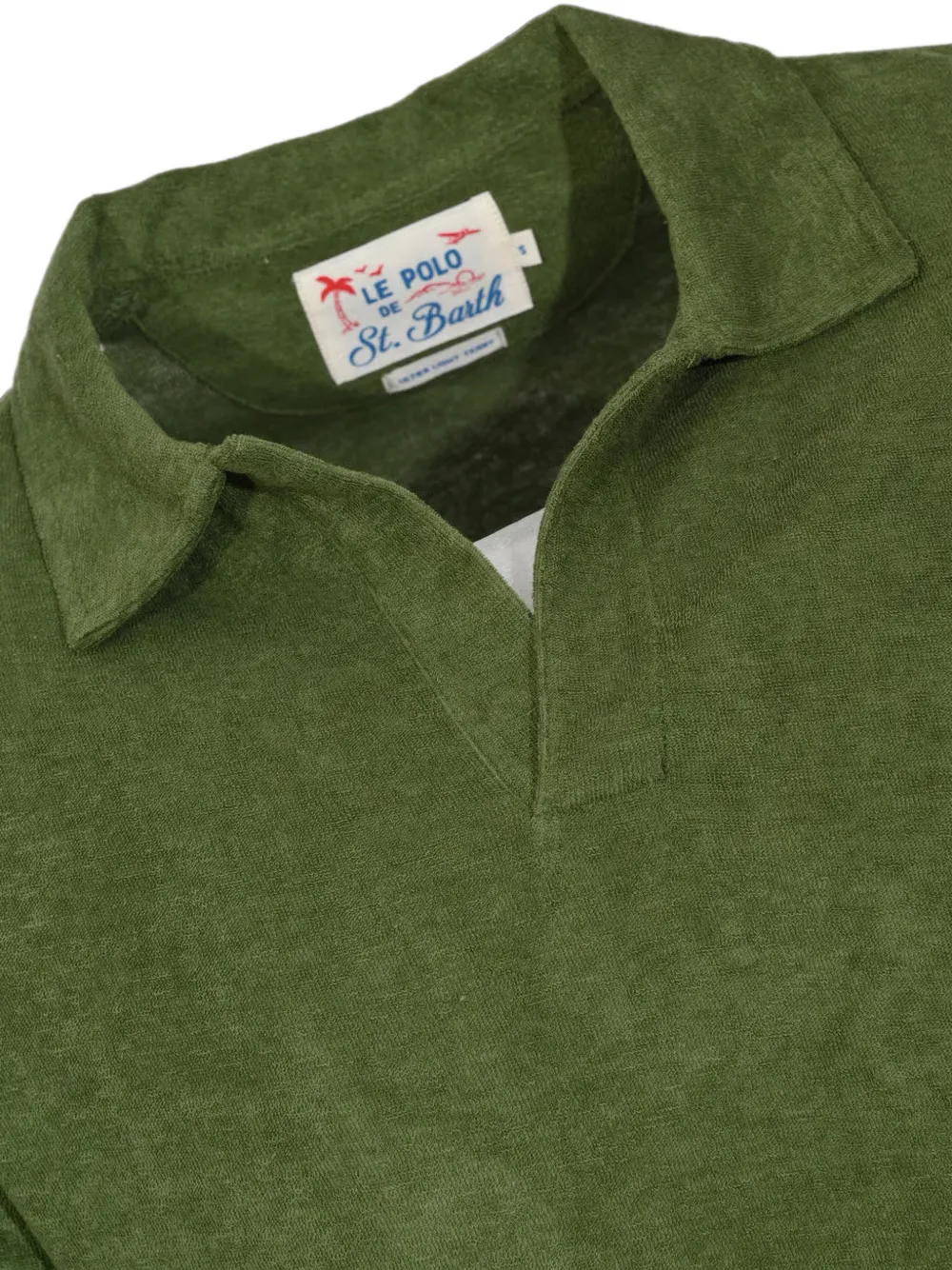 MC2 Saint Barth Poloshirt met badstof-textuur Groen