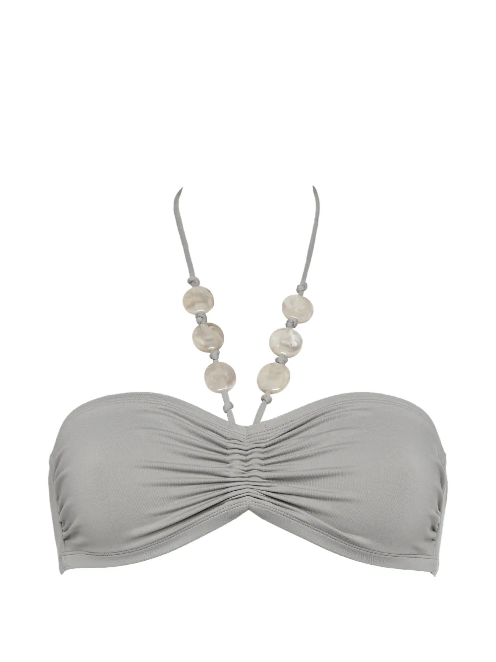 ERES Top bikini con perline - Grigio