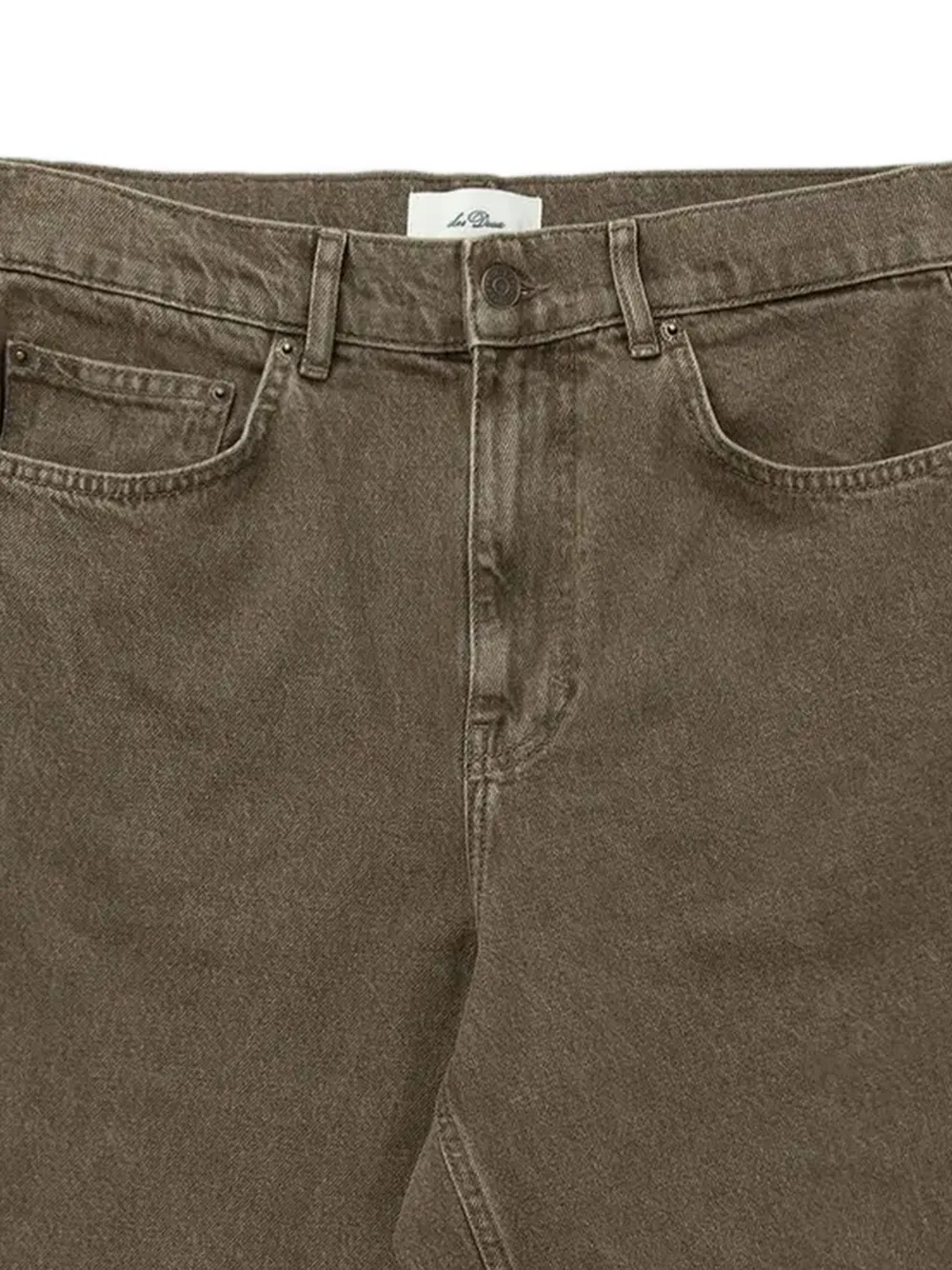 Les Deux Denim shorts met wassing Bruin