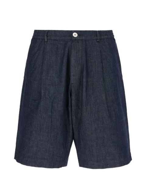 ALPHA STUDIO pleated elasticated-waist shorts