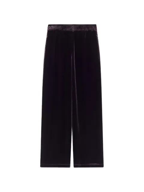 MOMONÌ Pascal pleated velvet trousers