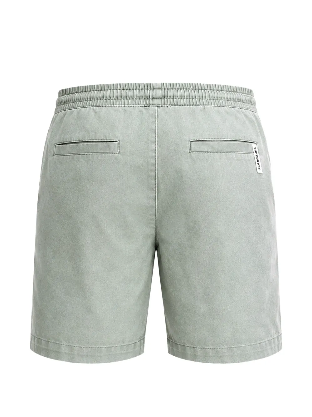 Superdry Merchant linnen shorts met trekkoord Groen