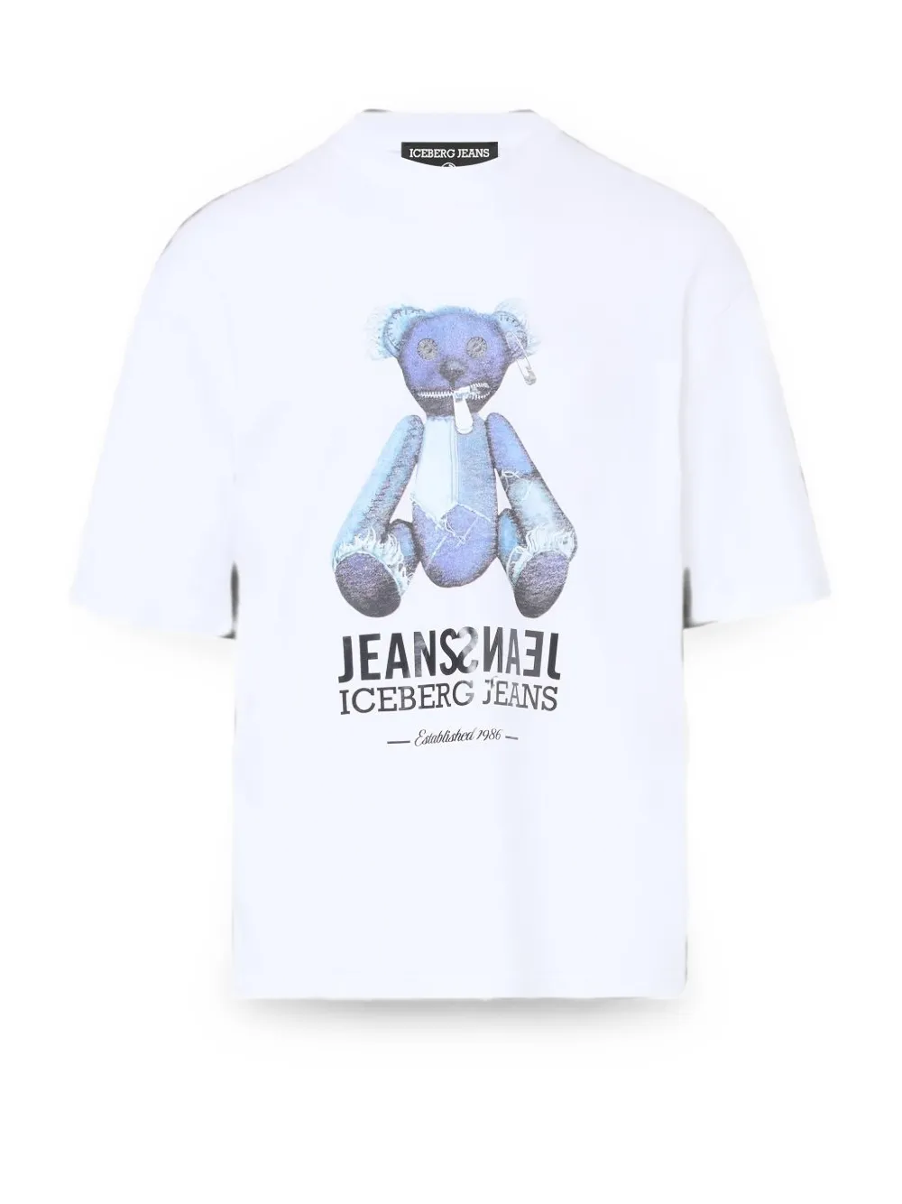 Iceberg graphic-print crew-neck T-shirt Wit