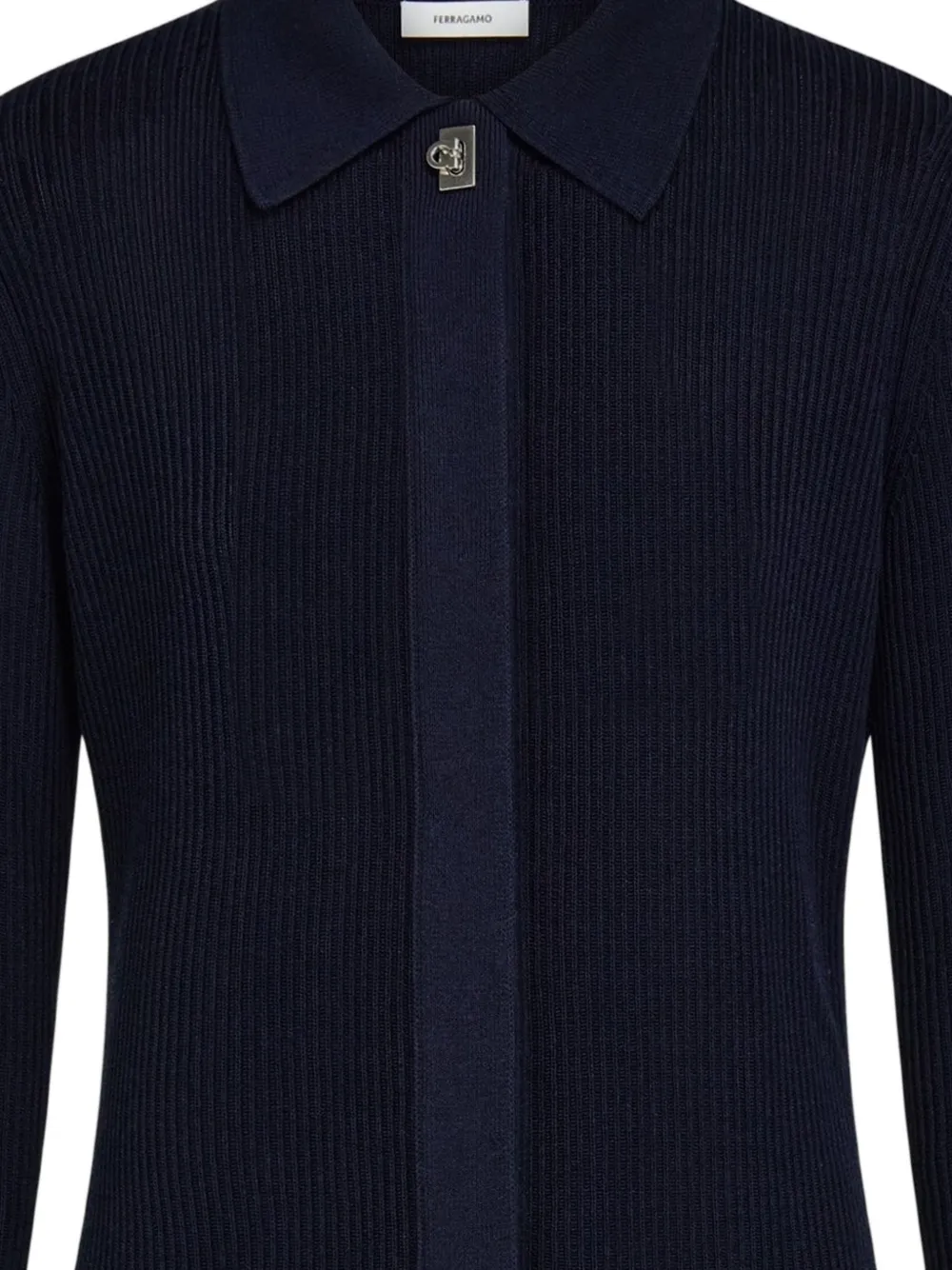 Ferragamo Ribgebreide Gancini trui Blauw
