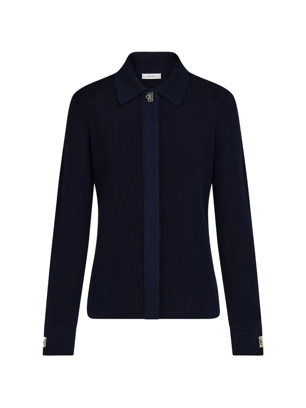 Ferragamo Ribgebreide Gancini trui Blauw