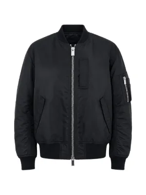 MM6 Maison Margiela high-neck Bomber Jacket | Black | FARFETCH