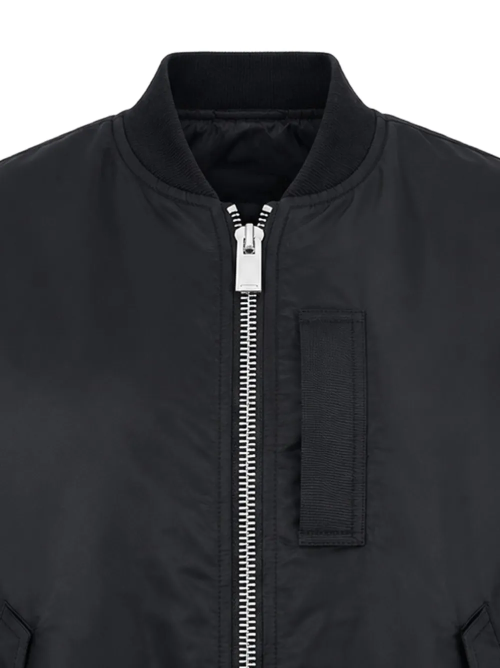 sacai Twill jack met rits Zwart