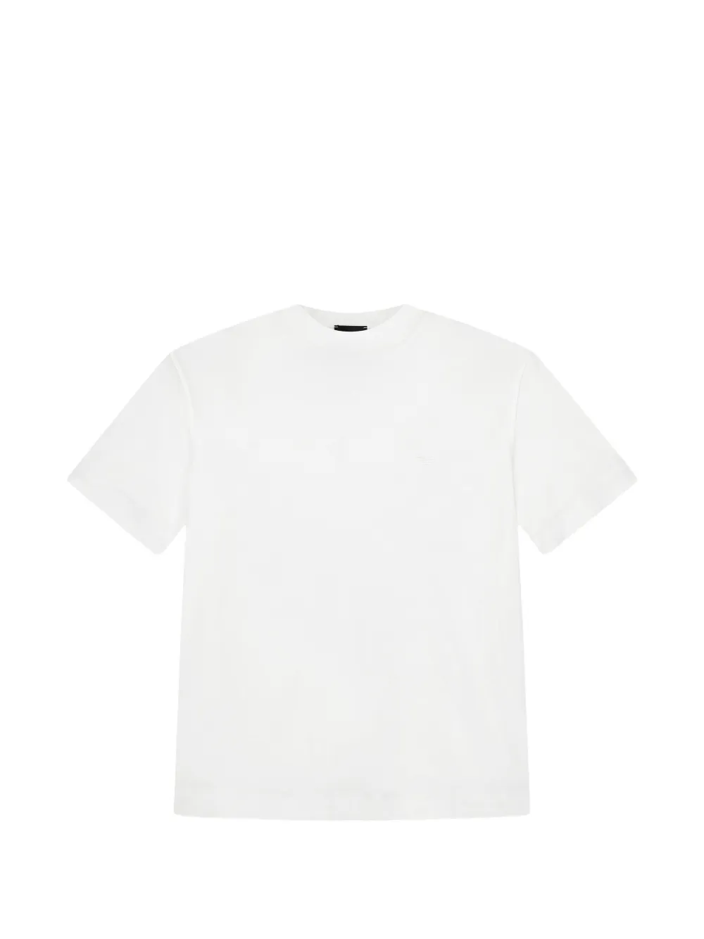 Emporio Armani embroidered-logo T-shirt - Bianco