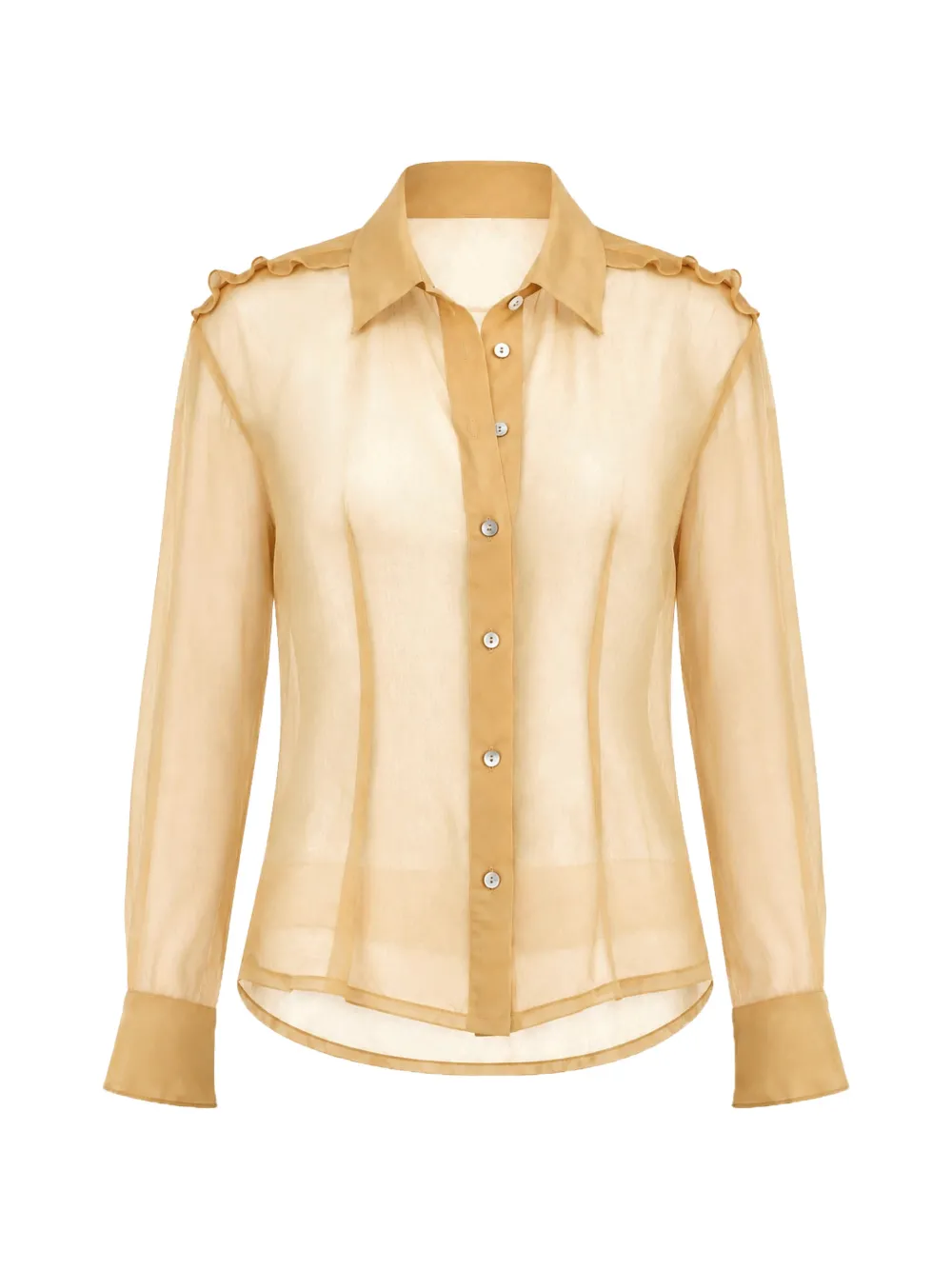 Paloma Wool ruffled silk shirt - Toni neutri