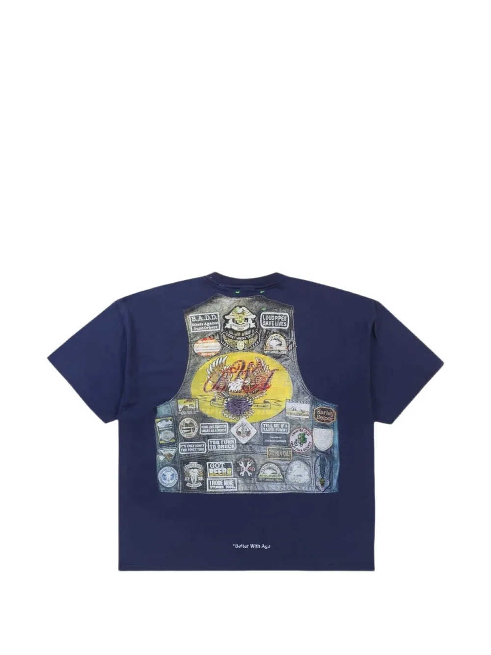 Better with Age Roadie T-shirt met print Blauw
