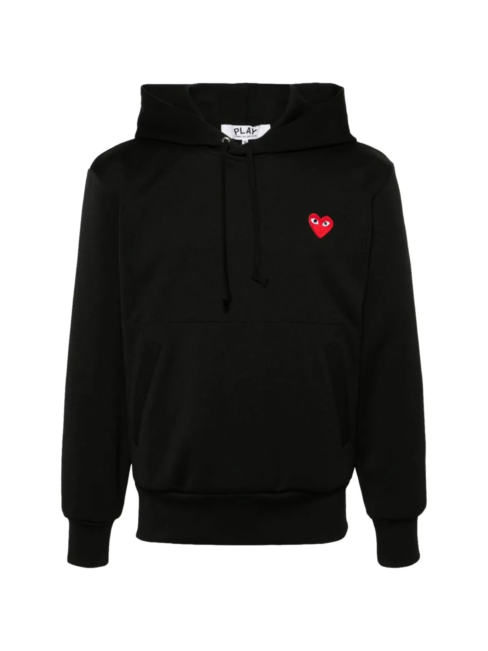 Comme Des Garçons heart-patch hoodie - Nero