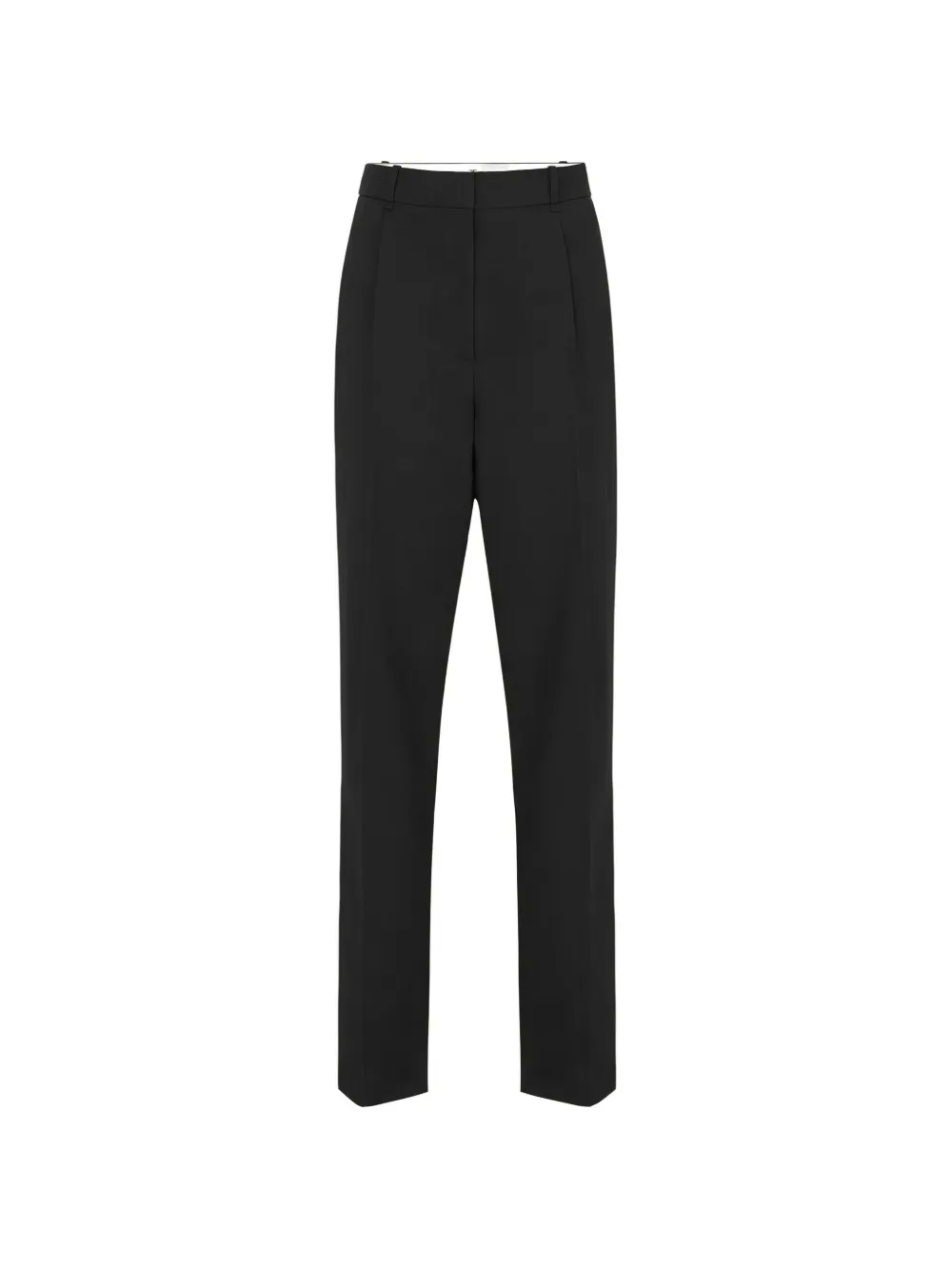 Elisabetta Franchi high-waisted pressed-crease trousers - Nero