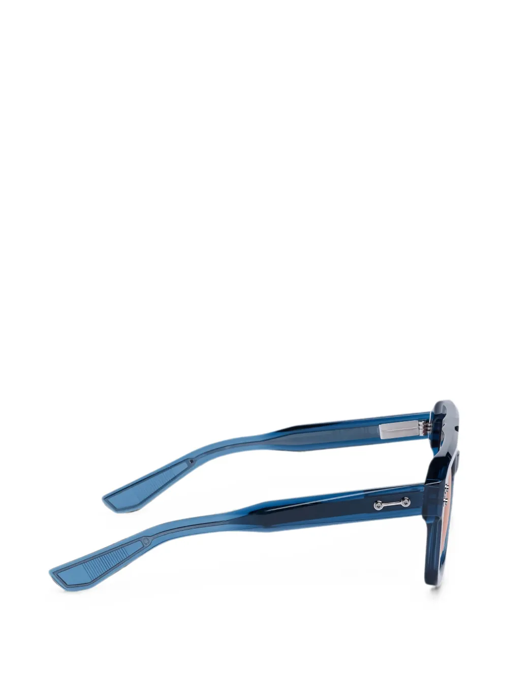 Akoni Zonnebril met vierkant montuur Blauw