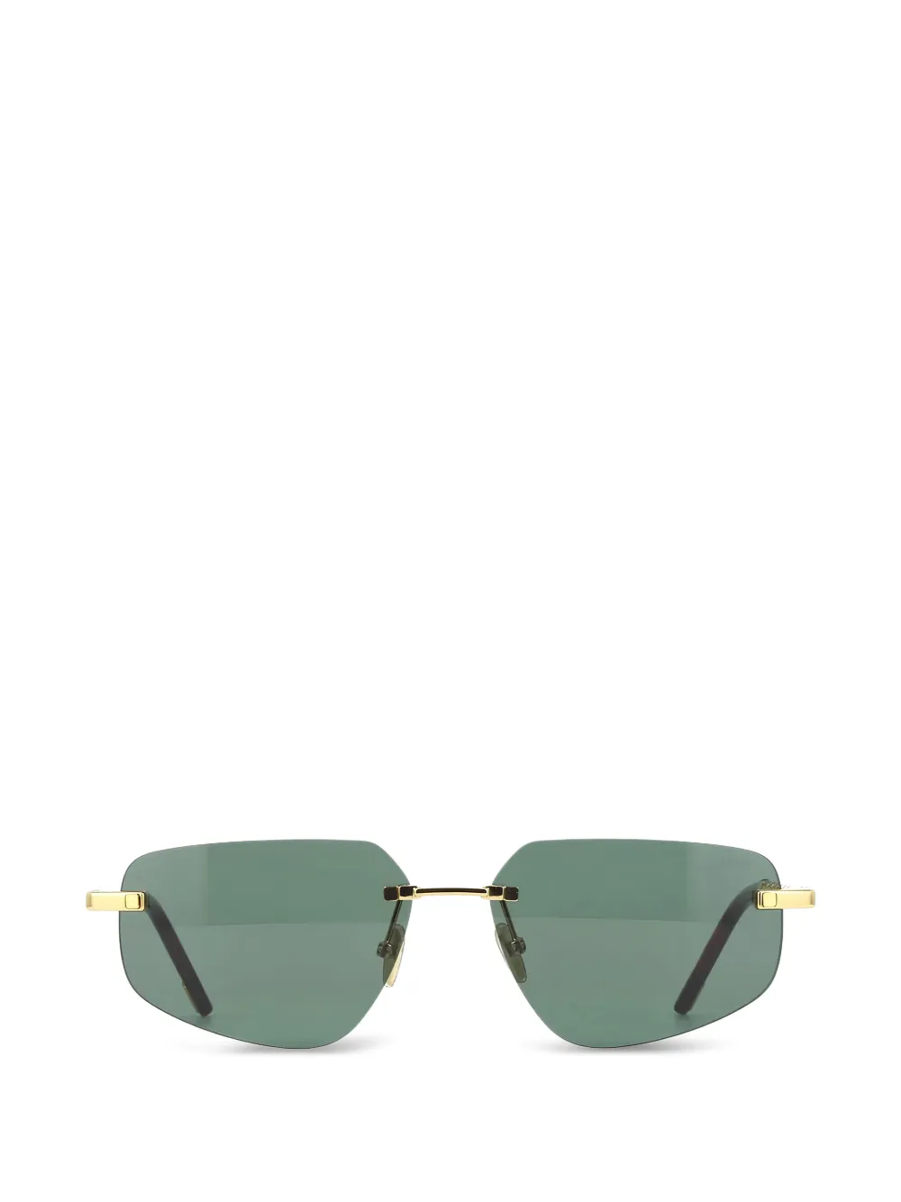 Fred Chain Rimless Sunglasses In Gold