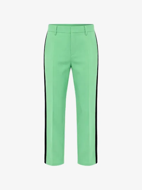 DSQUARED2 pantalon à bandes contrastantes et cristaux
