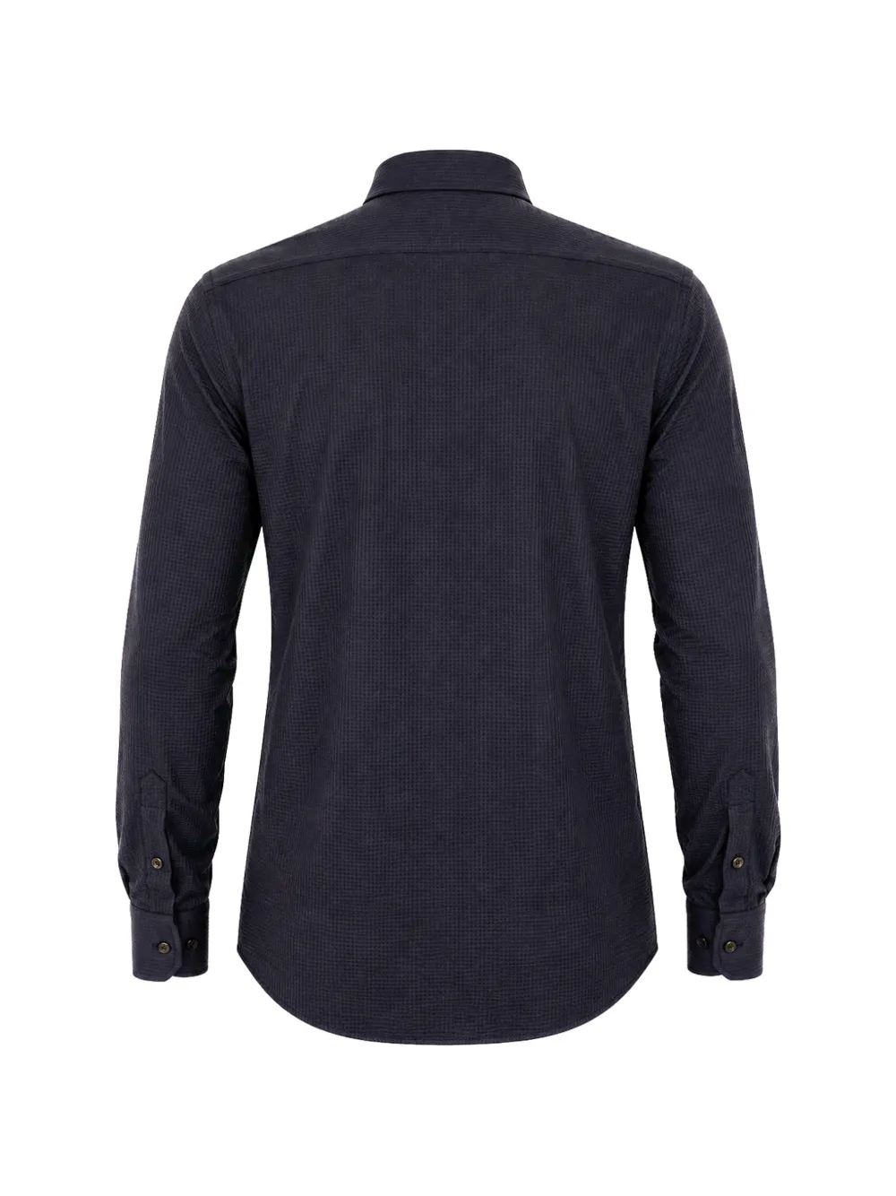 Xacus Overhemd met micro patroon en lange mouwen Blauw