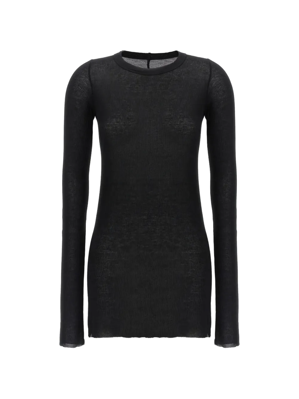 Rick Owens ribbed long-sleeve T-shirt - Nero