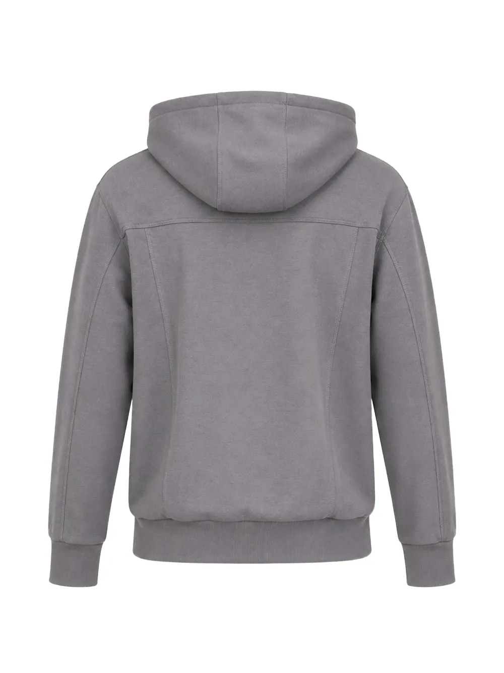 Armani Exchange Hoodie met klepzak en ritssluiting Grijs