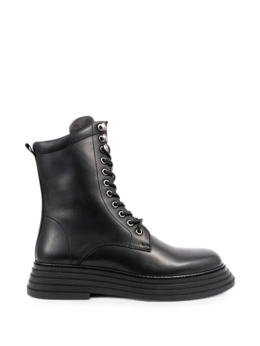 SERGIO MORETTI FIRENZE lace-up leather ankle boots Zwart