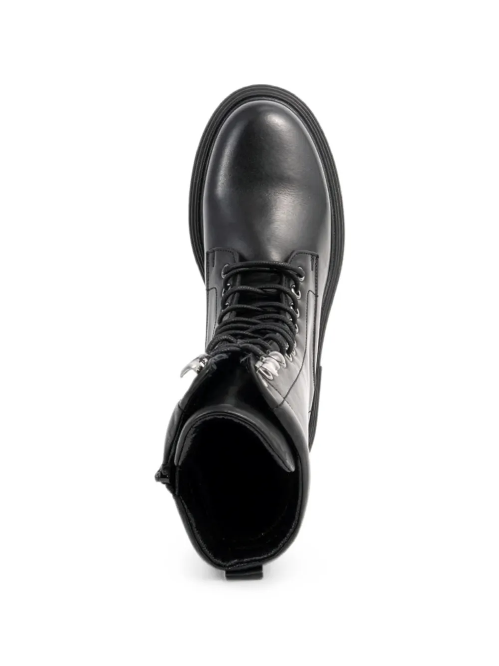 SERGIO MORETTI FIRENZE lace-up leather ankle boots Zwart