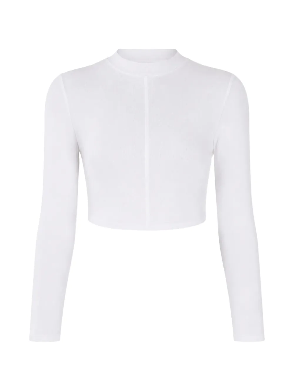 ARTEMIS DICIERO long-sleeve cropped top - Weiß