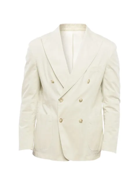 Corneliani double-breasted peak-lapel blazer