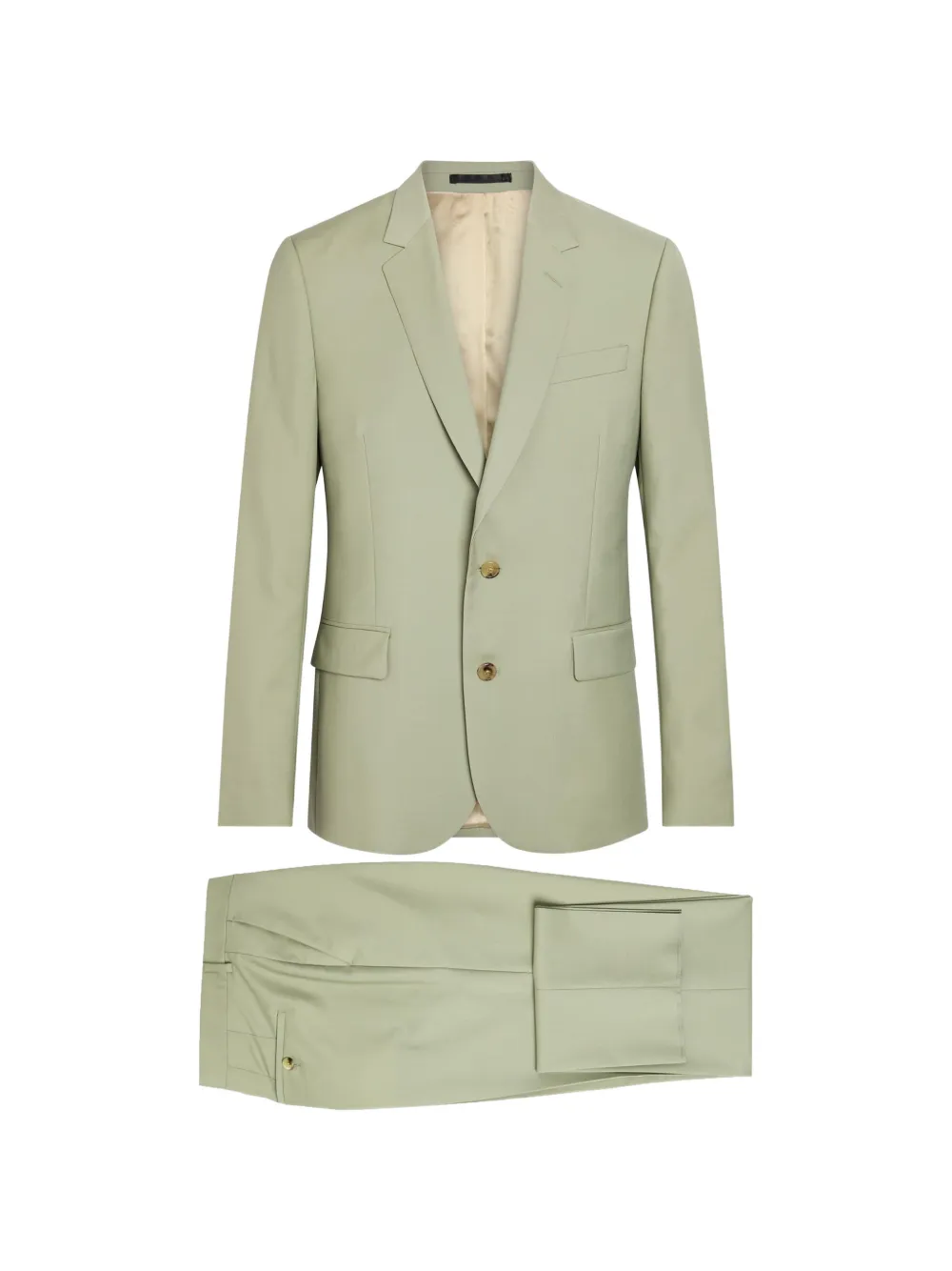 Paul Smith notched-lapel single-breasted suit - Verde