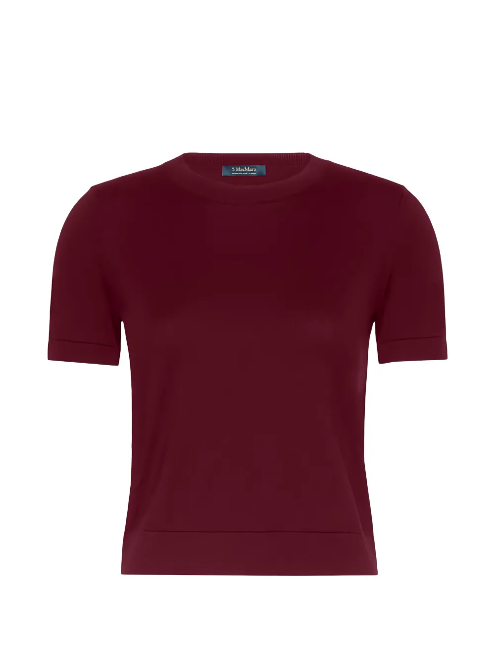 'S Max Mara short-sleeve crew-neck sweater - Rot