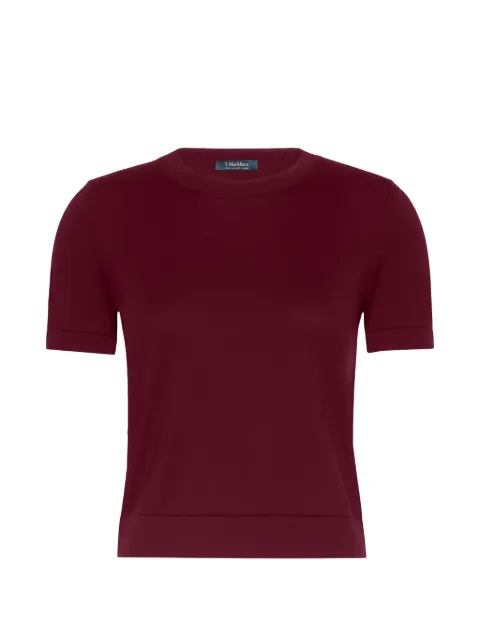 'S Max Mara suéter con mangas cortas y cuello redondo