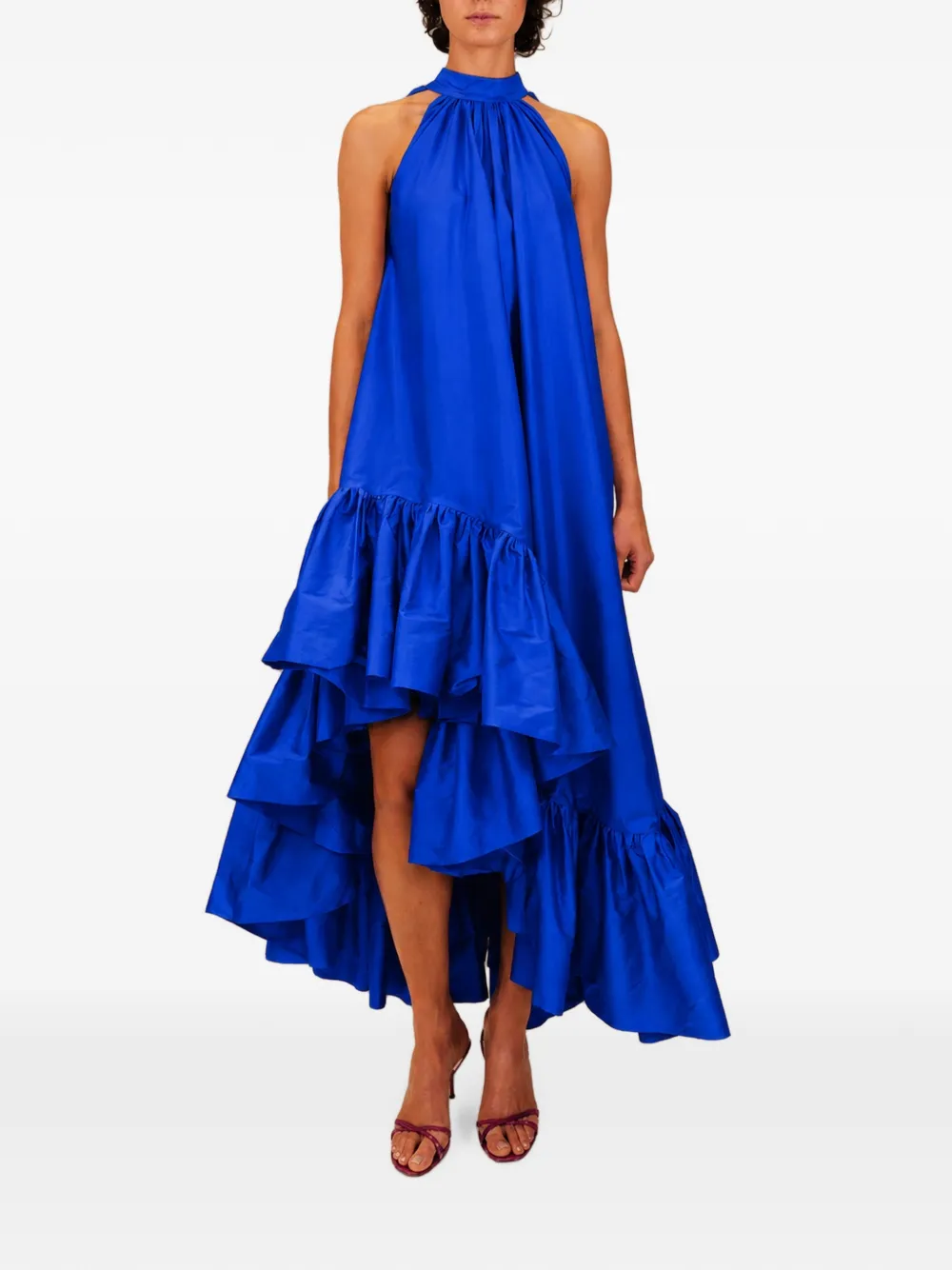 AZEEZA Lucas maxi-dress Blauw
