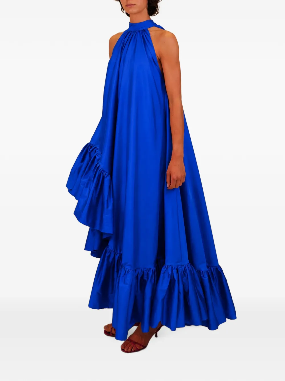 AZEEZA Lucas maxi-dress Blauw