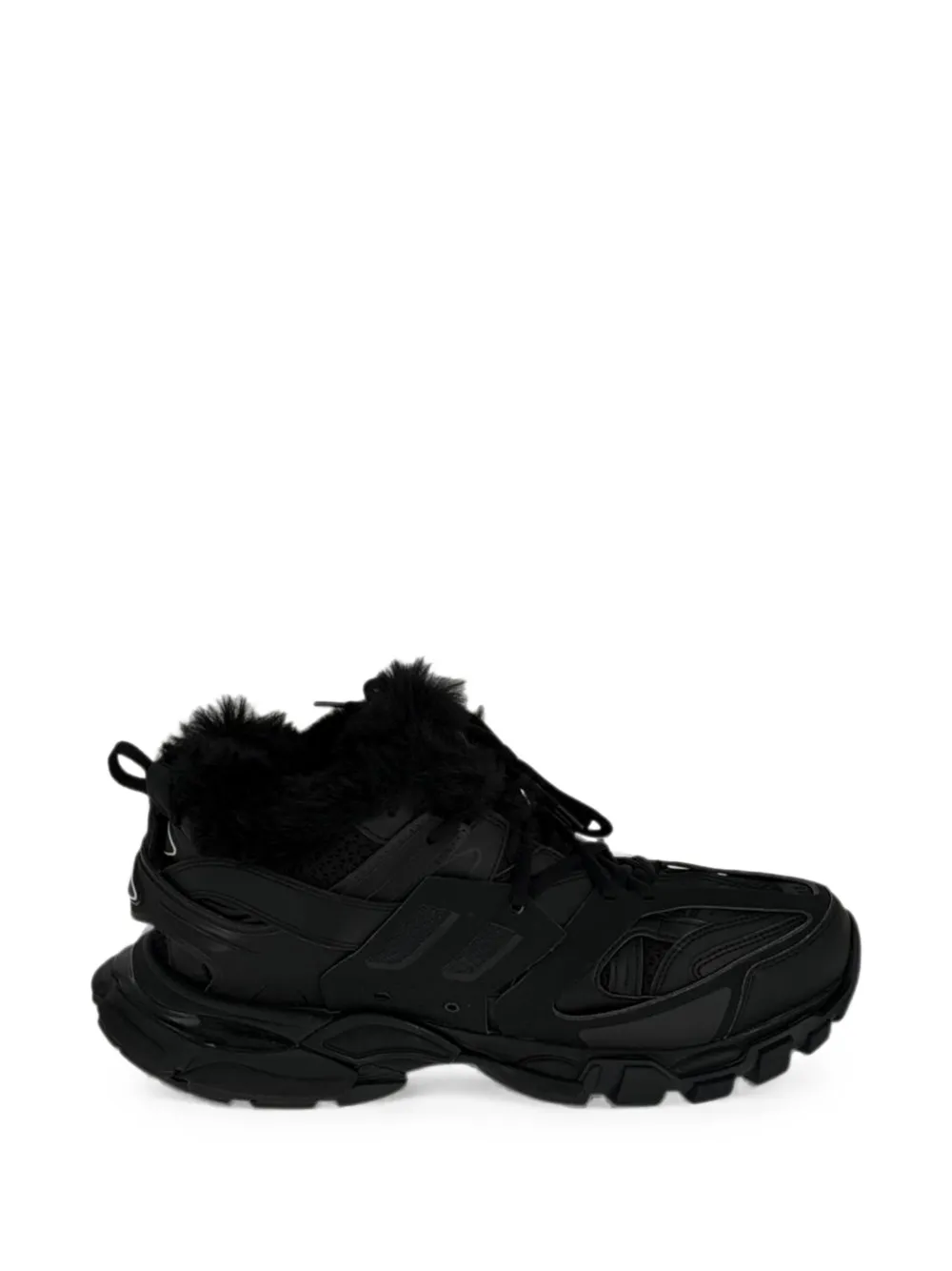 Balenciaga Pre-Owned Track faux fur-lined sneakers - Schwarz