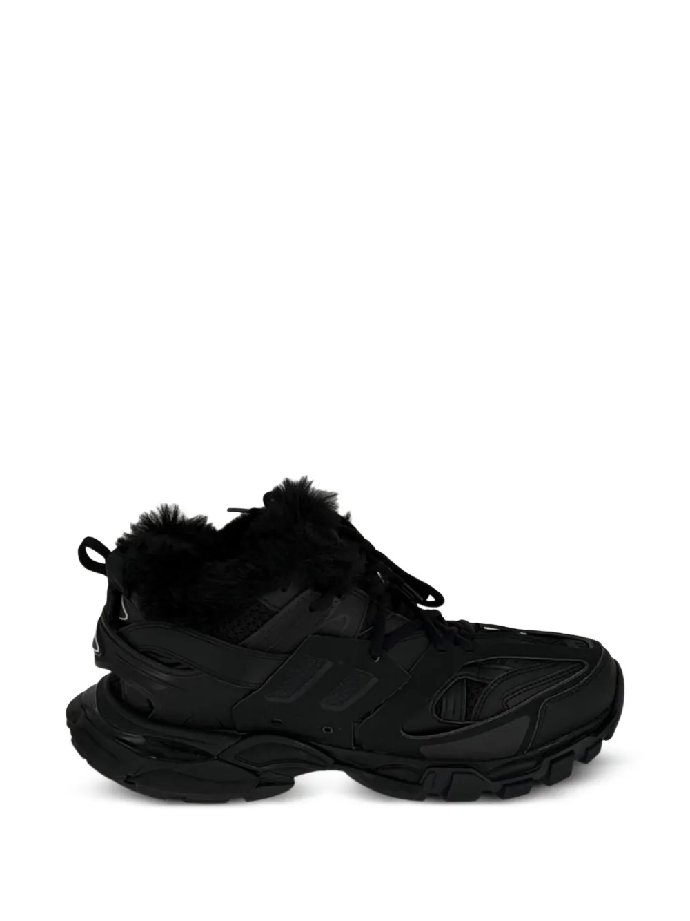 Balenciaga Pre-Owned Track faux fur-lined sneakers - Schwarz