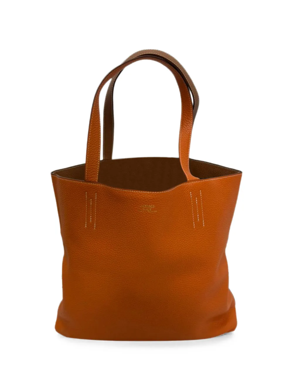Hermès Pre-Owned Double Sens reversible tote bag - Orange