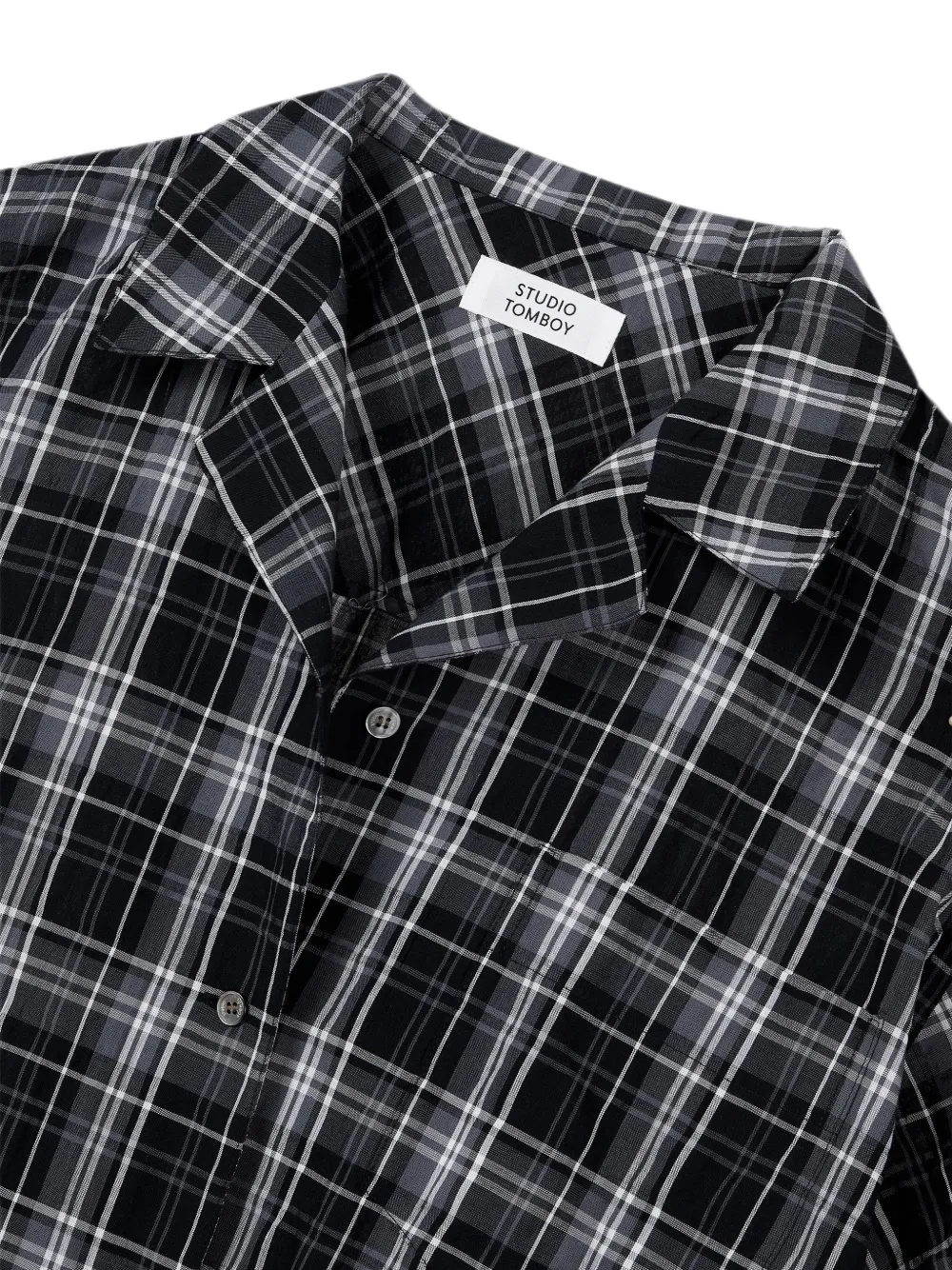 TOMBOY Geruit blouse Zwart