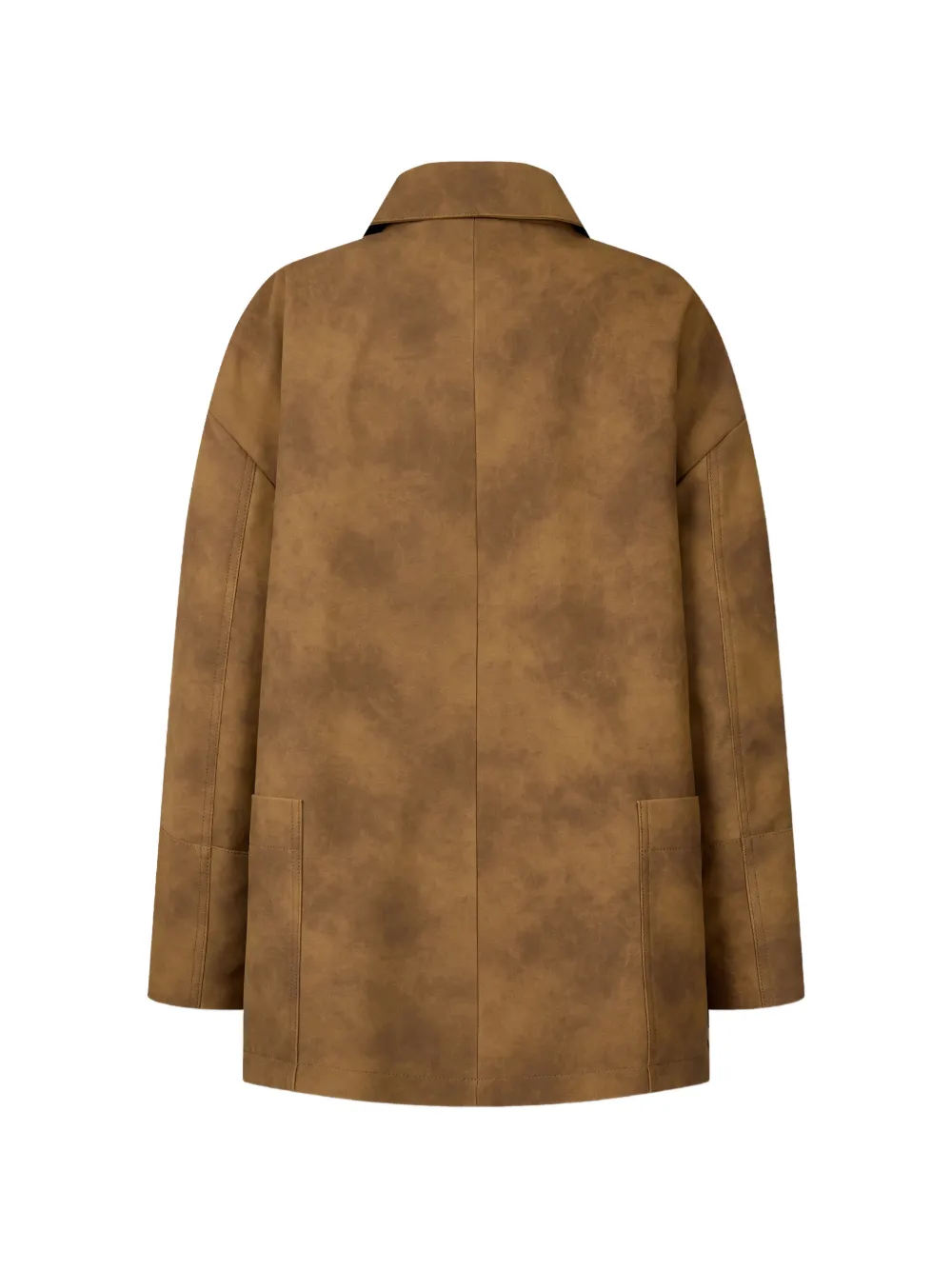 TOMBOY Button-down jack van imitatiesuède Bruin
