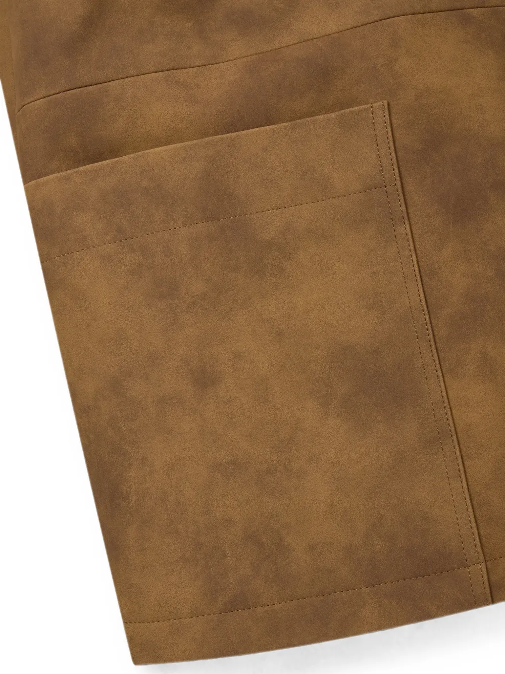 TOMBOY Button-down jack van imitatiesuède Bruin