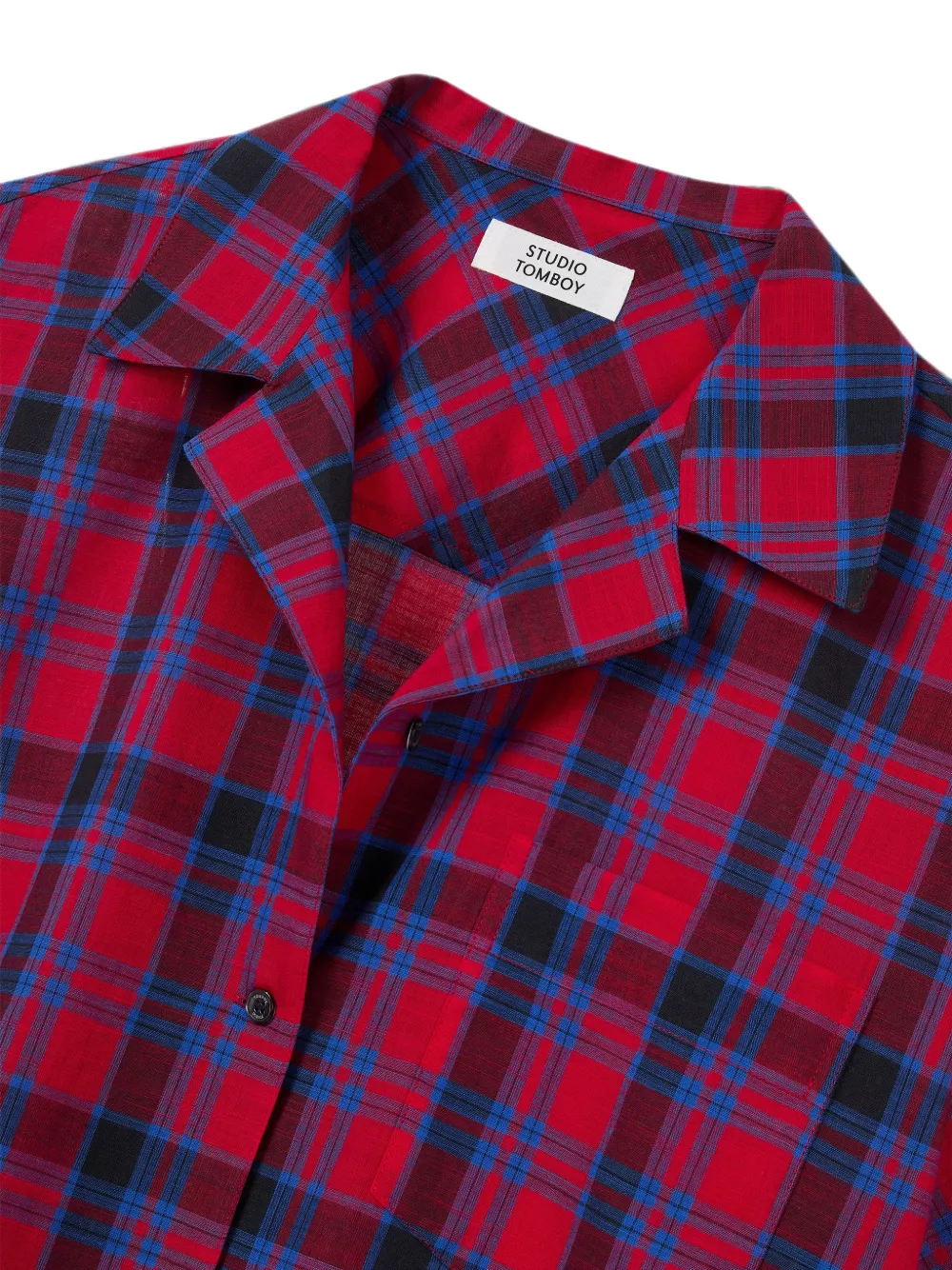TOMBOY Geruit blouse Rood