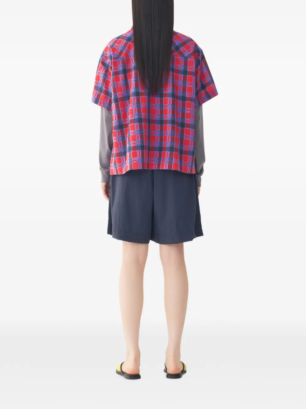 TOMBOY Geruit blouse Rood