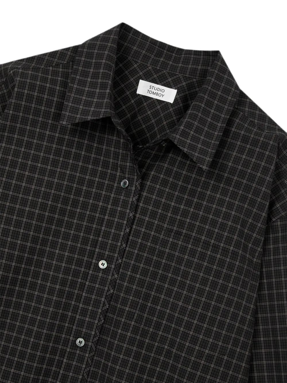 TOMBOY Geruit blouse Grijs