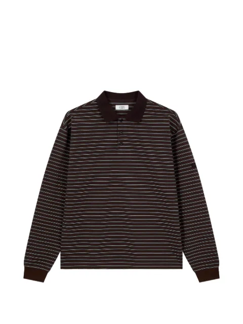 TOMBOY striped long-sleeve polo shirt