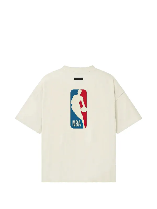 FEAR OF GOD ESSENTIALS NBA logo-print T-shirt | Neutrals | FARFETCH
