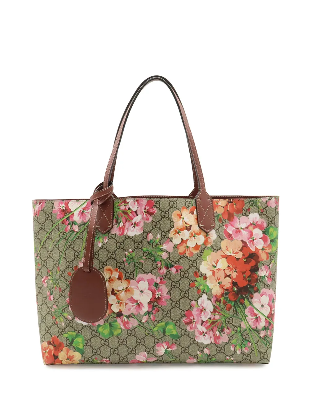 Gucci Pre-Owned 2000-2015 GG Supreme Blooms Reversible tote bag - Toni neutri