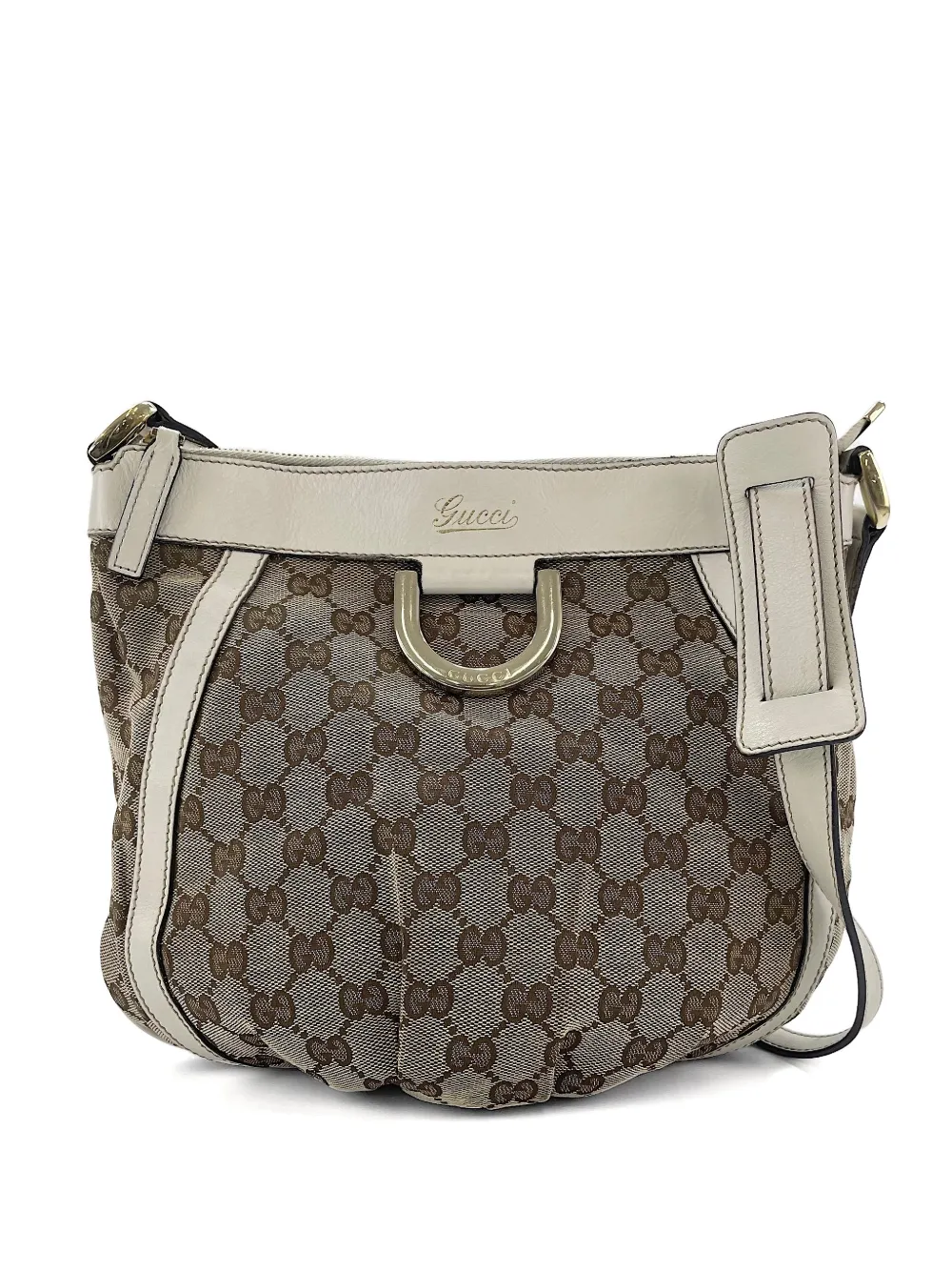 Gucci Pre-Owned 2000s Abbey GG canvas shoulder bag - Nude