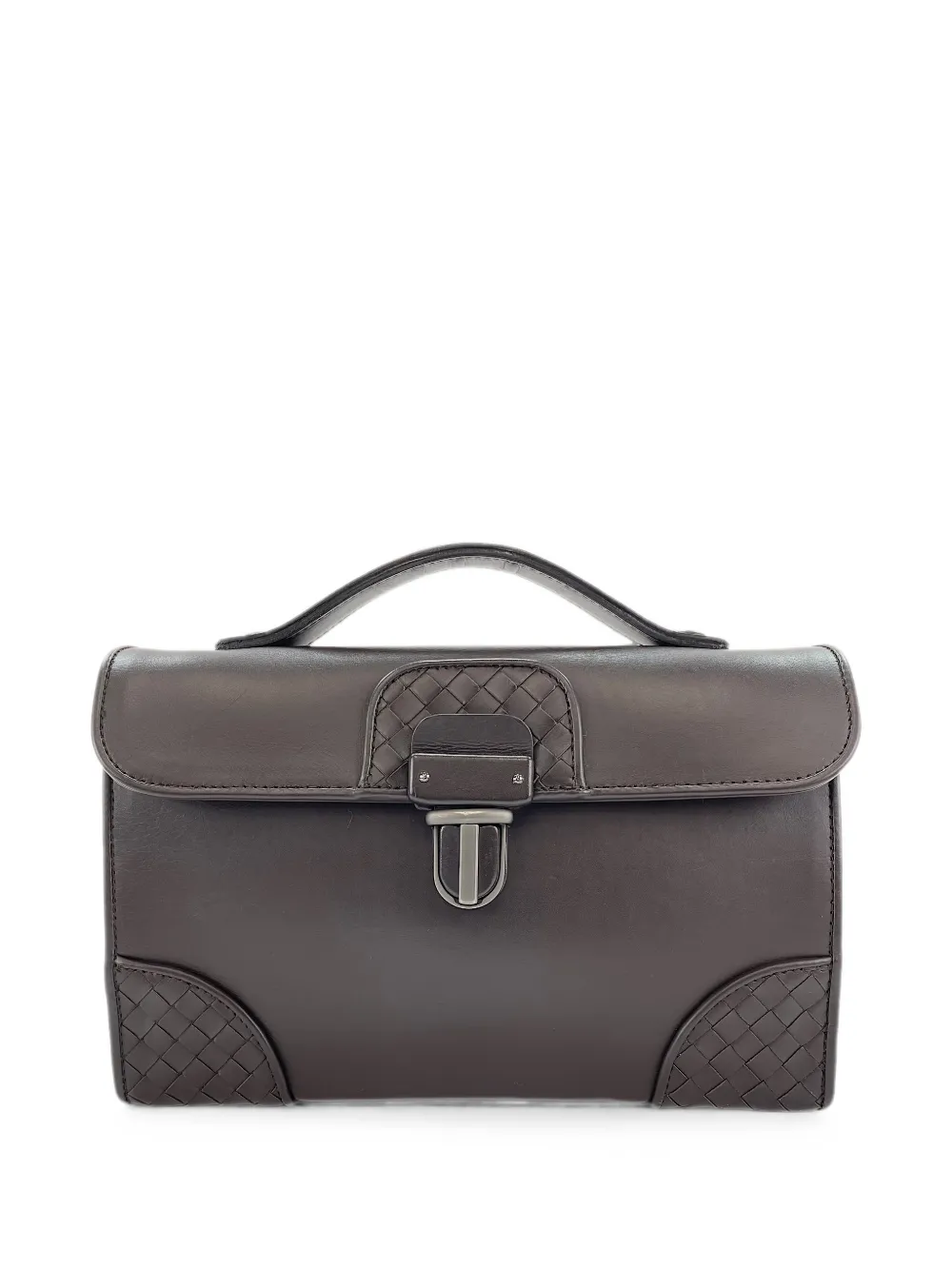 Bottega Veneta Pre-Owned 2000s Intrecciato leather handbag - Brown