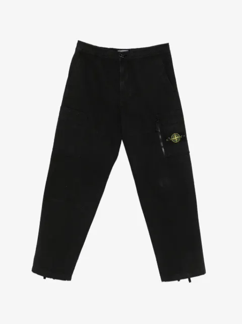Stone Island logo-patch cargo pants
