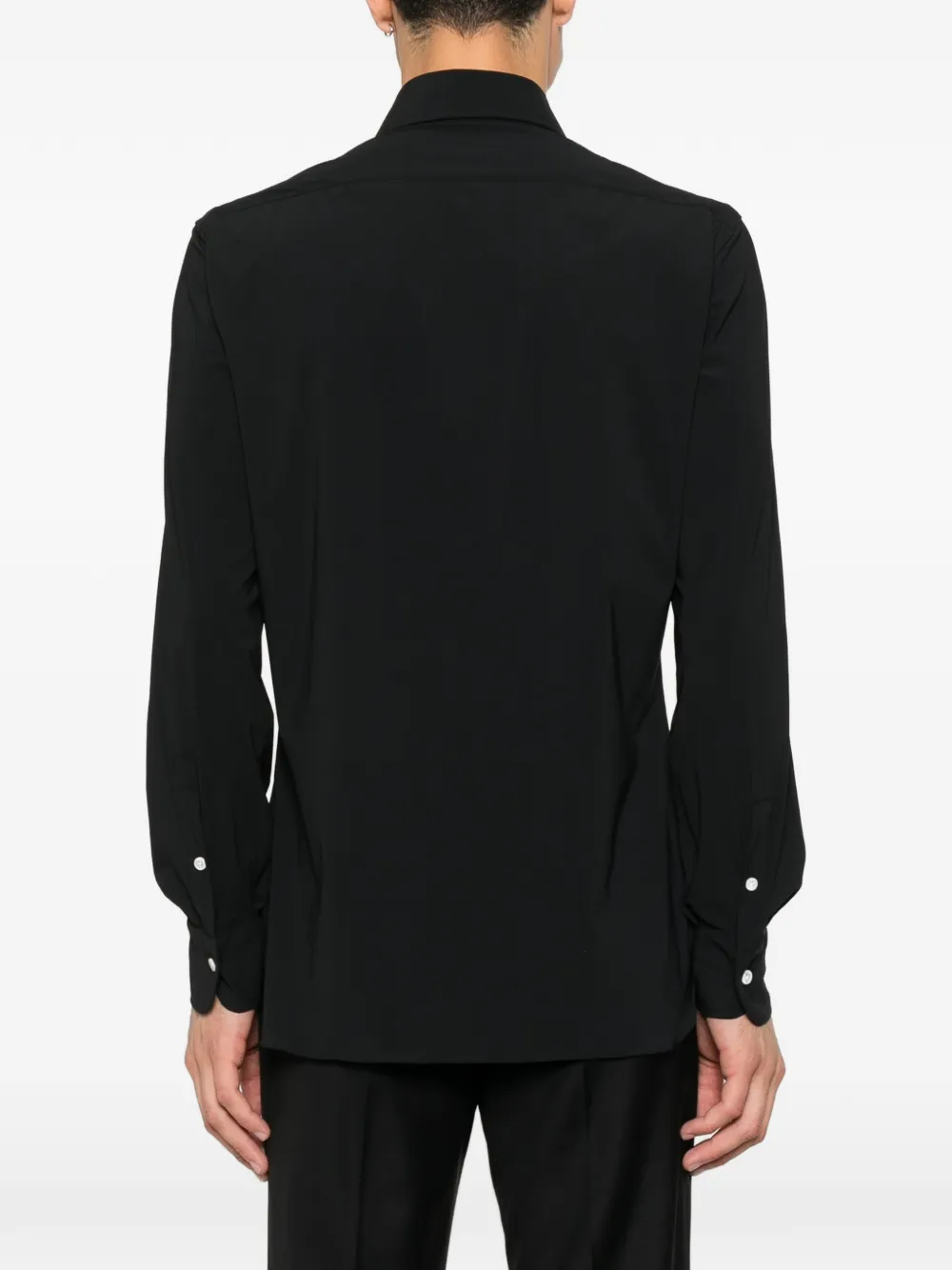 Barba Button-up overhemd Zwart