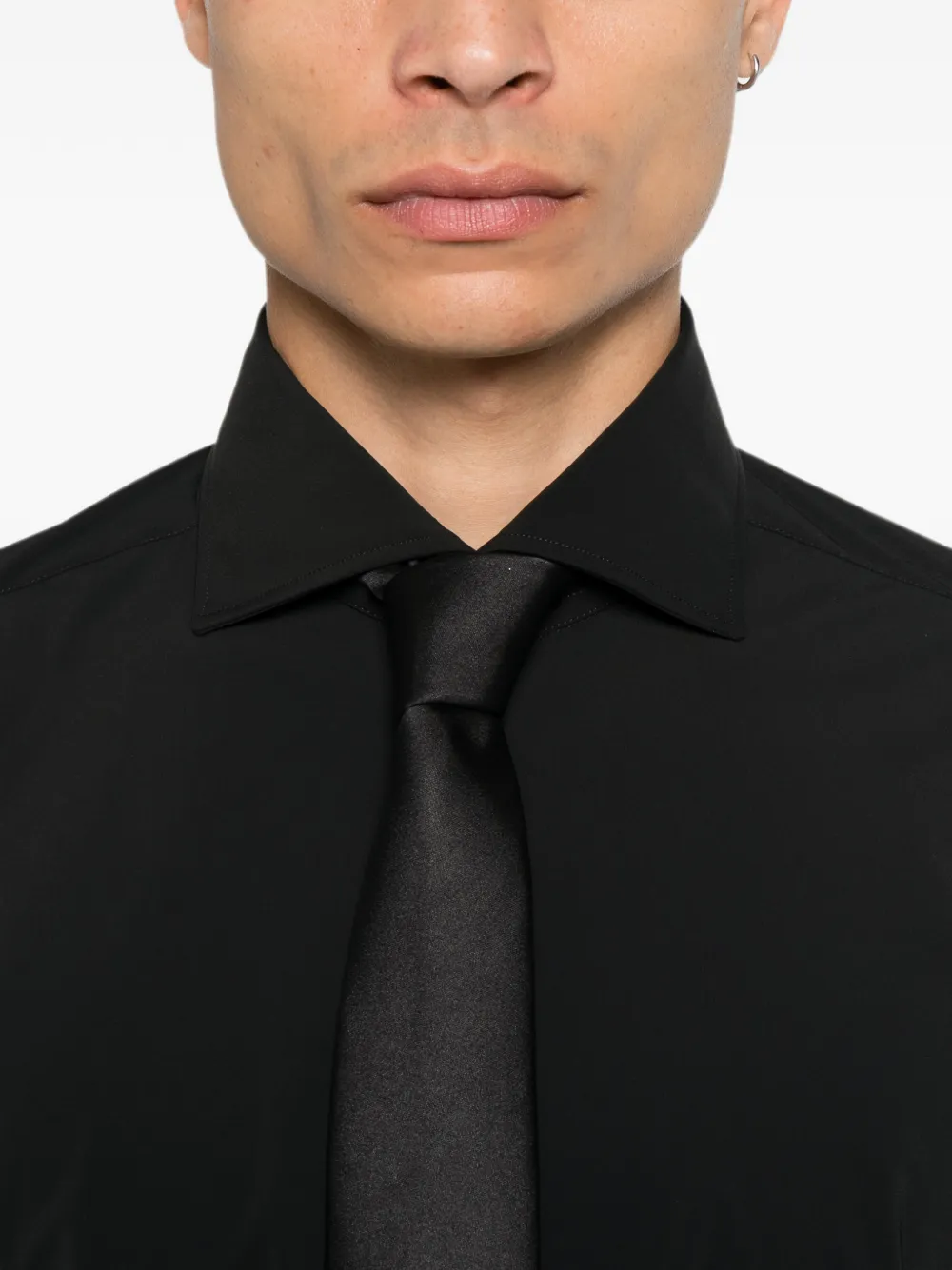 Barba Button-up overhemd Zwart